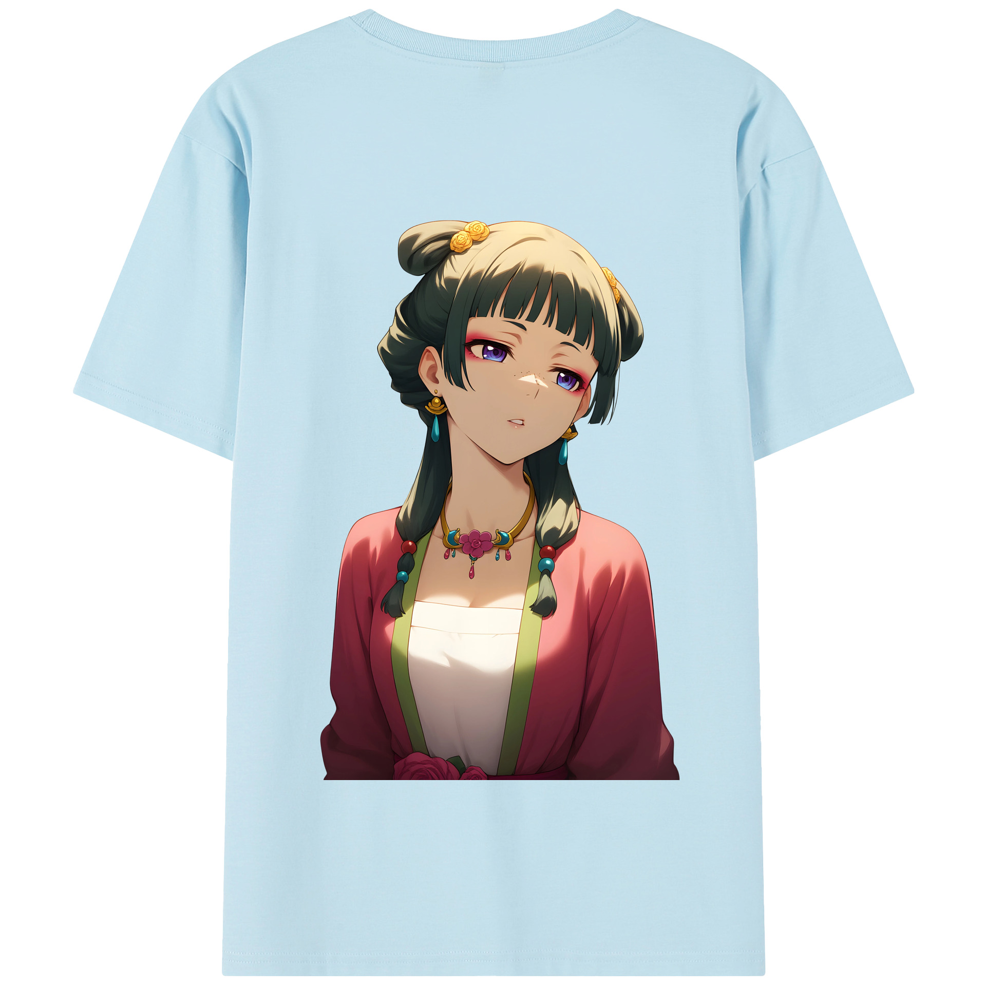 （画像用） 薬屋のひとりごと The Apothecary Diaries 綿100％半袖Tシャツ（背面プリント）